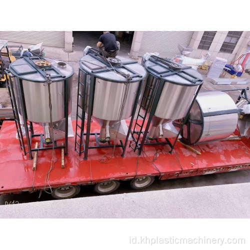 Mixer Pelet Plastik Stainless Steel dengan Pengeringan